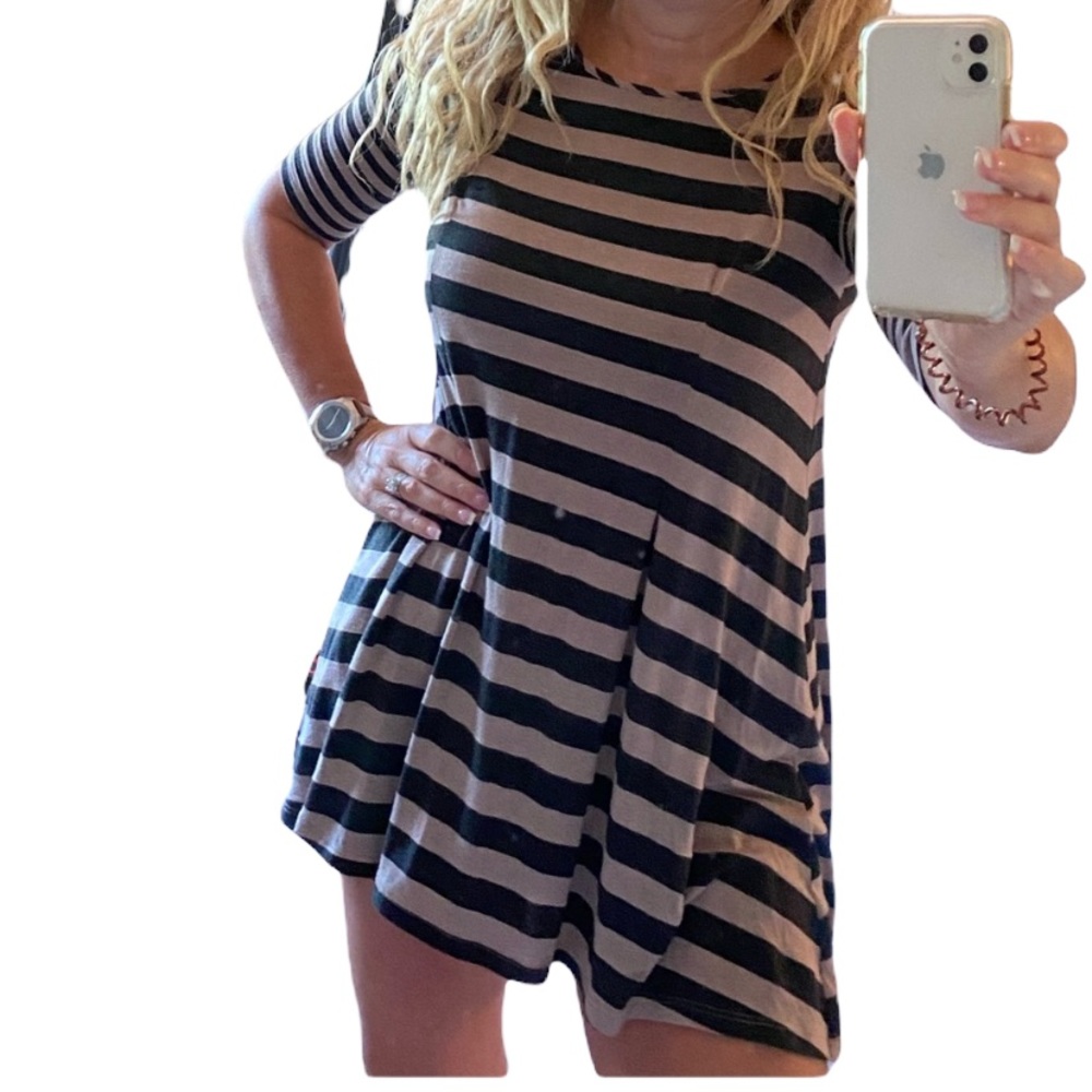Altar’d State M striped skater dress tunic